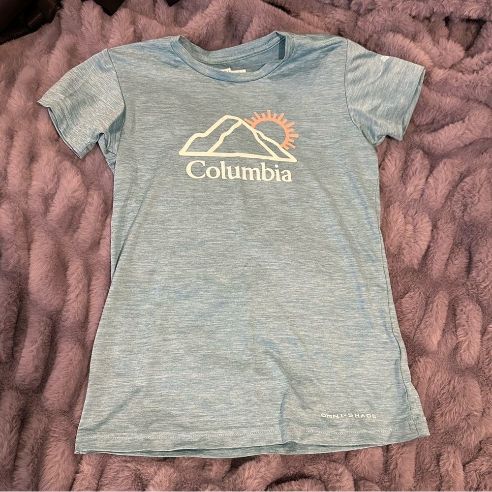 Columbia Kids Light Blue Mountain Tee 7/8